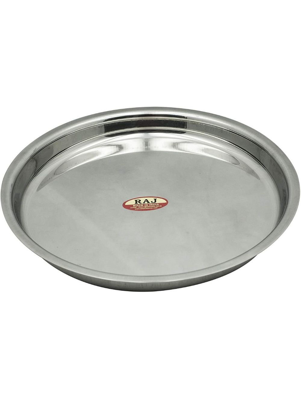 Raj Steel Plate, Silver, 28 cm, TP0012