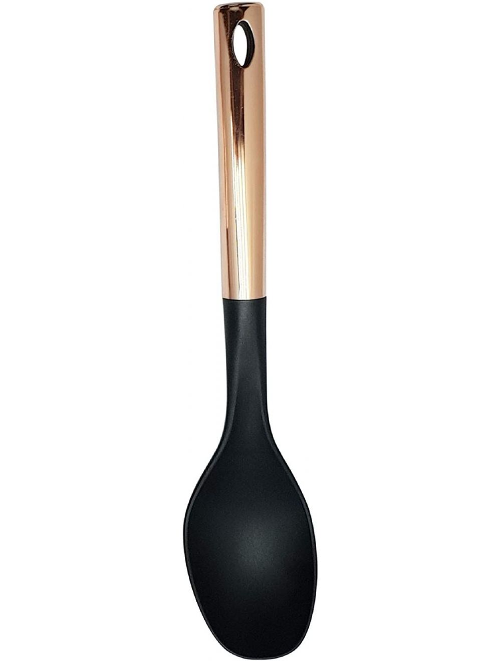 Raj Copper Handle Nylon Serving Spoon, Black, VCS066