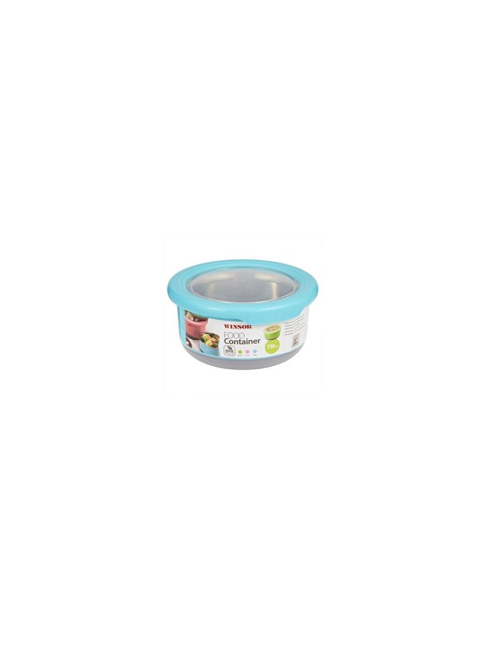 Winsor S/S Food Container 730 ml - Blue-WFC730-B