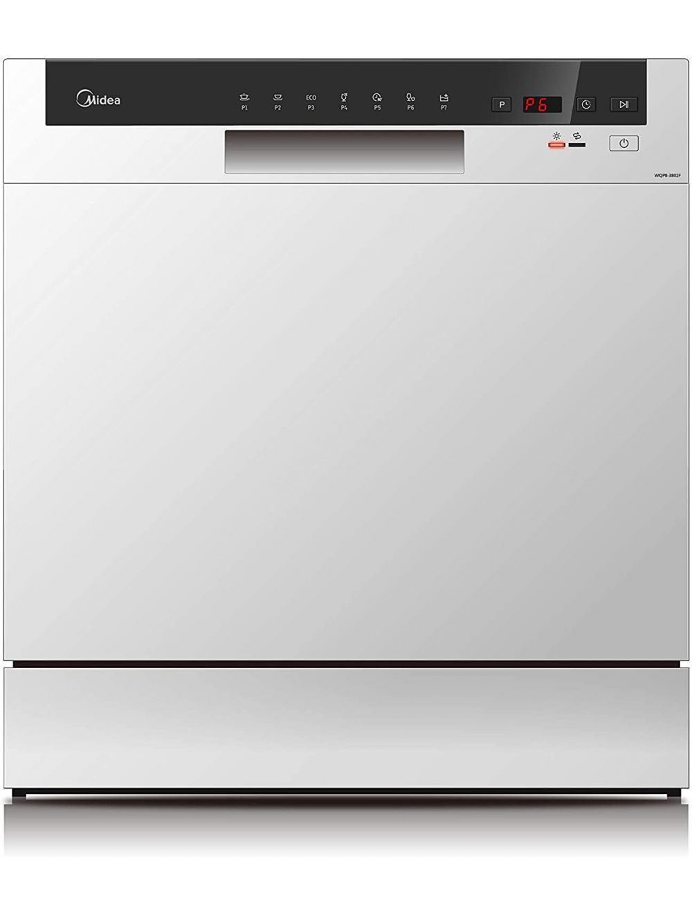 Midea Silver Color 8 Place Portable Dishwasher-WQP83802F